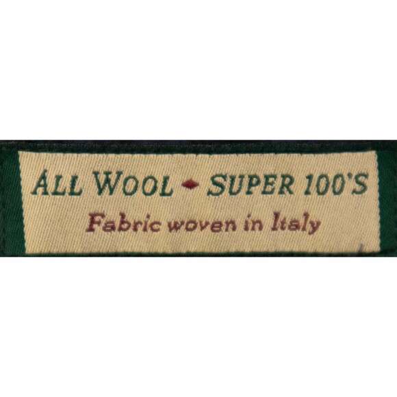 Joseph Abboud Mens Sz 42L 100% All Wool Super 100s Blue Blazer Sport Coat Jacket - Picture 11 of 12